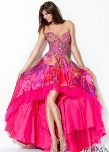 Jovani Beaded Corset High Low Prom Dress